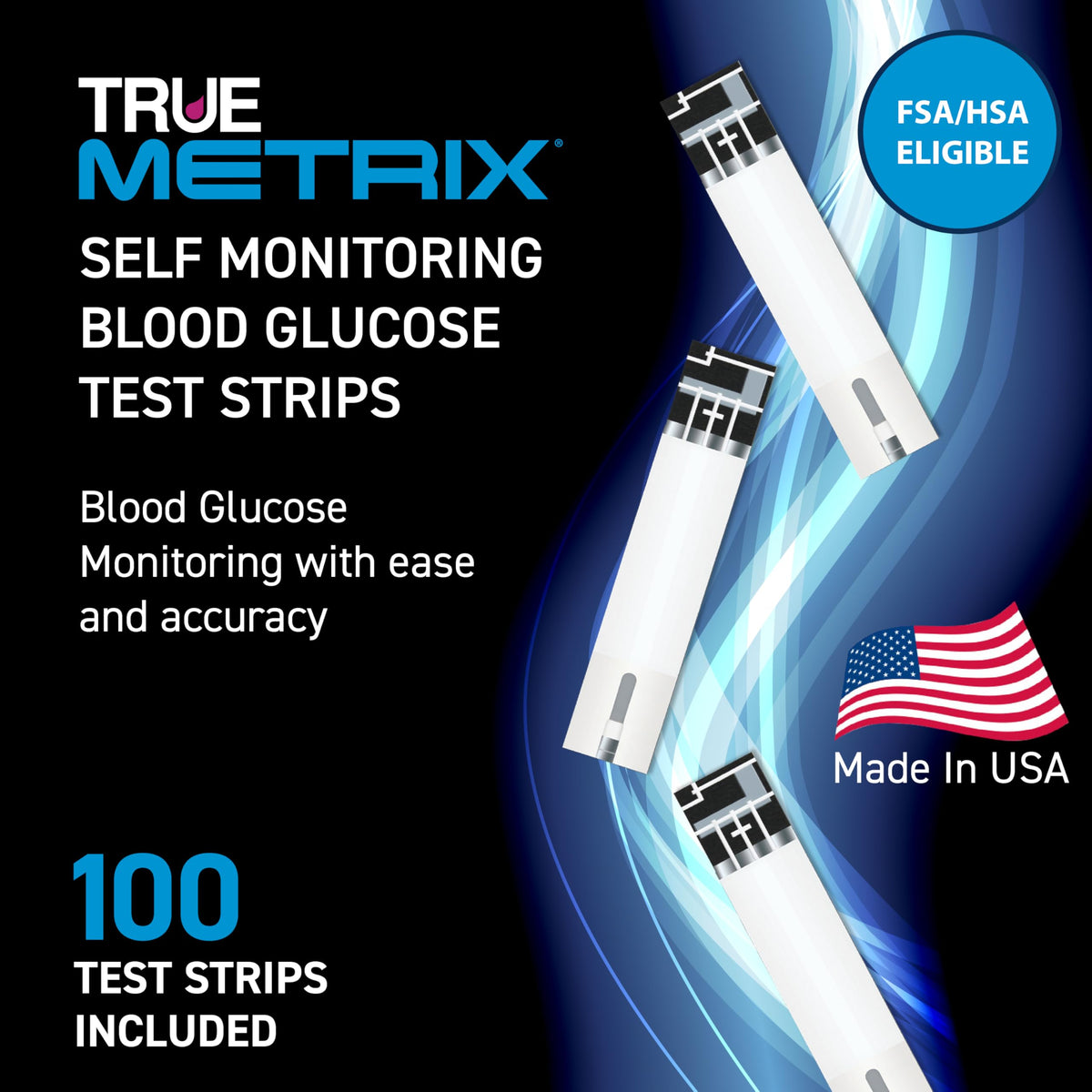 Glucose Test Strips 100 Count, 30G Lancets 100 Count C595173