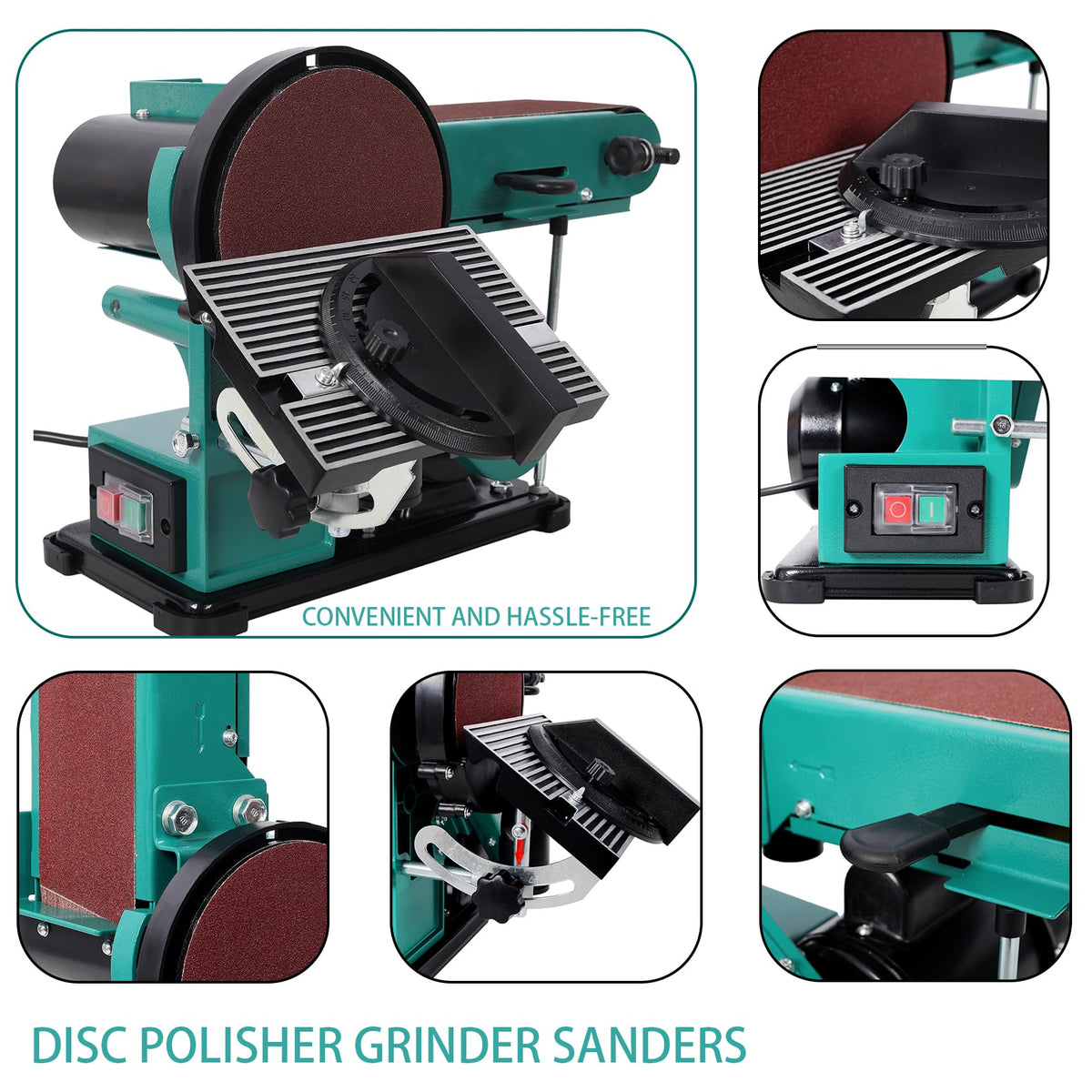 4x36 Inch Belt and 6 Inch Disc Benchtop Sander S864
