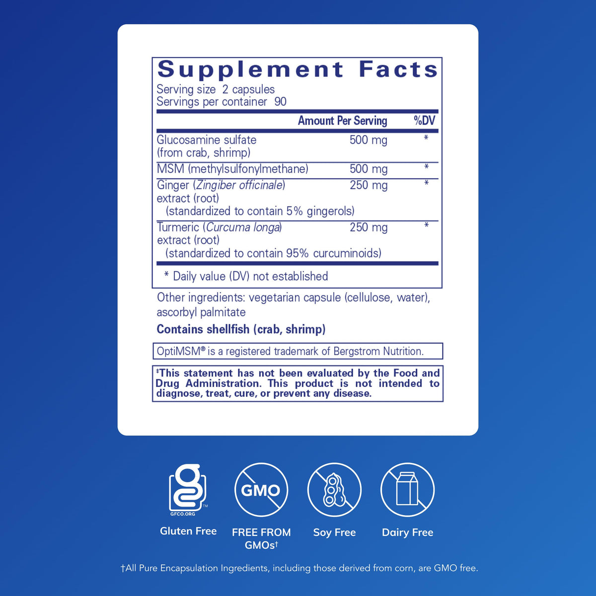 Glucosamine MSM 180 Capsules G69831