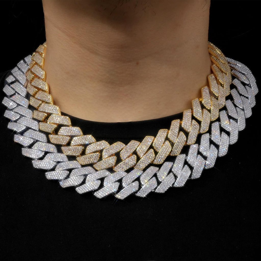 Miami Cuban Link Chain with 5A CZ 18K Gold Plated X557553