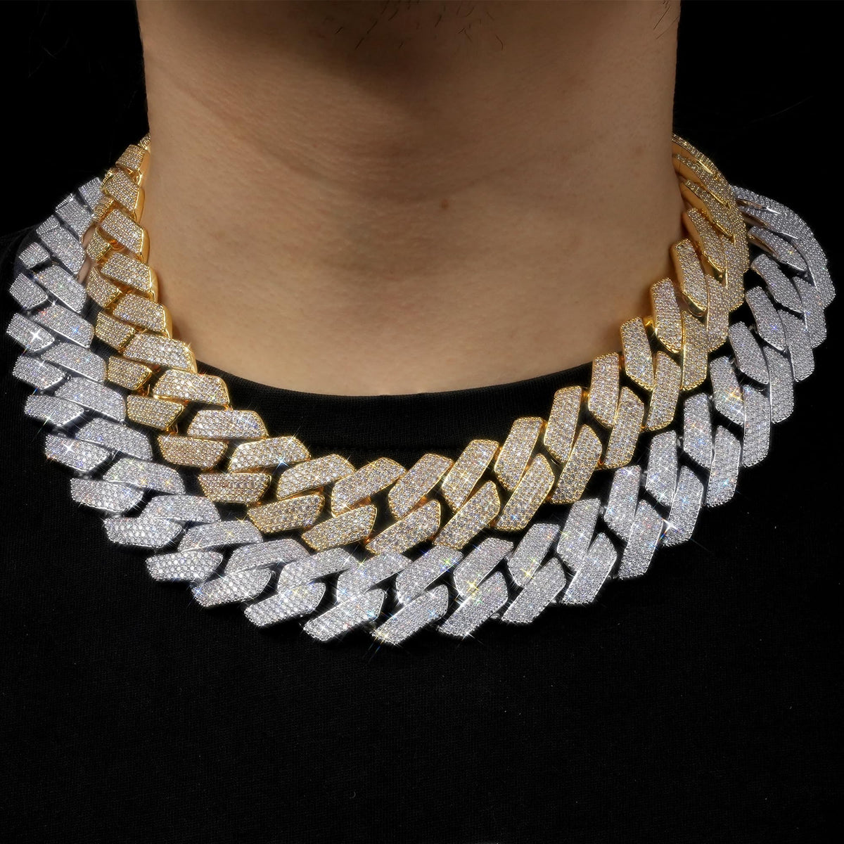 Miami Cuban Link Chain with 5A CZ 18K Gold Plated X557553