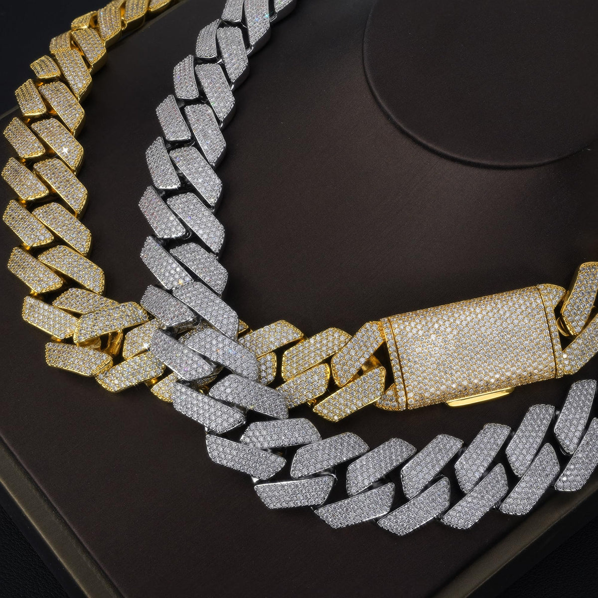 Miami Cuban Link Chain with 5A CZ 18K Gold Plated X557553