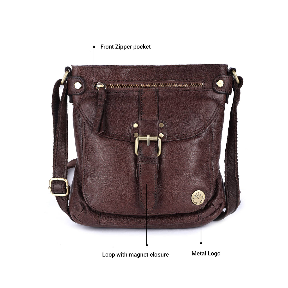 Real Leather Crossbody Handbags & Purses K36923